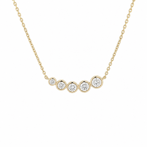 Aurelia Graduated Bezel Necklace