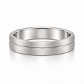 The Finn Brushed Grooved Wedding Band