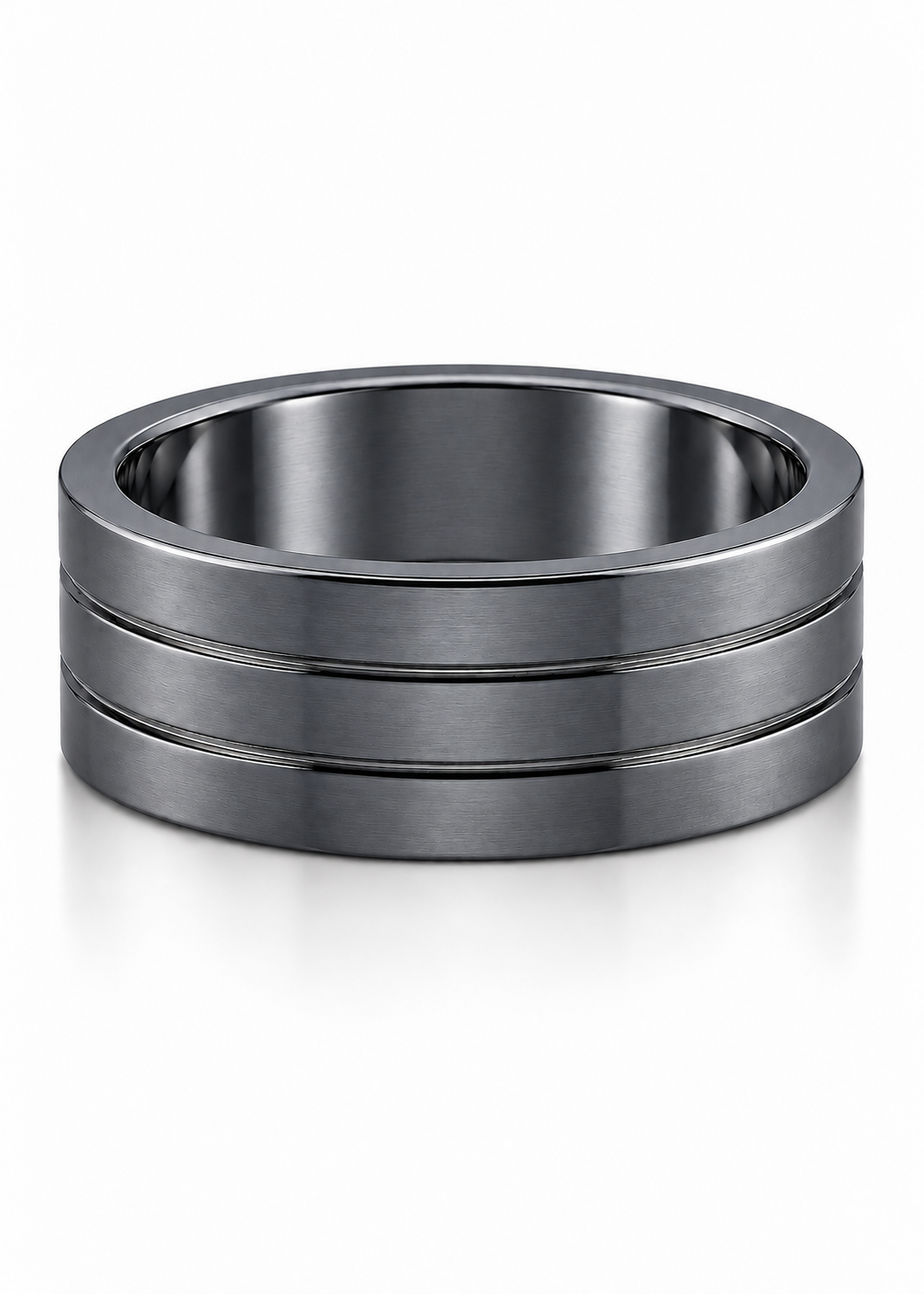 The Milo Grooved Wedding Band
