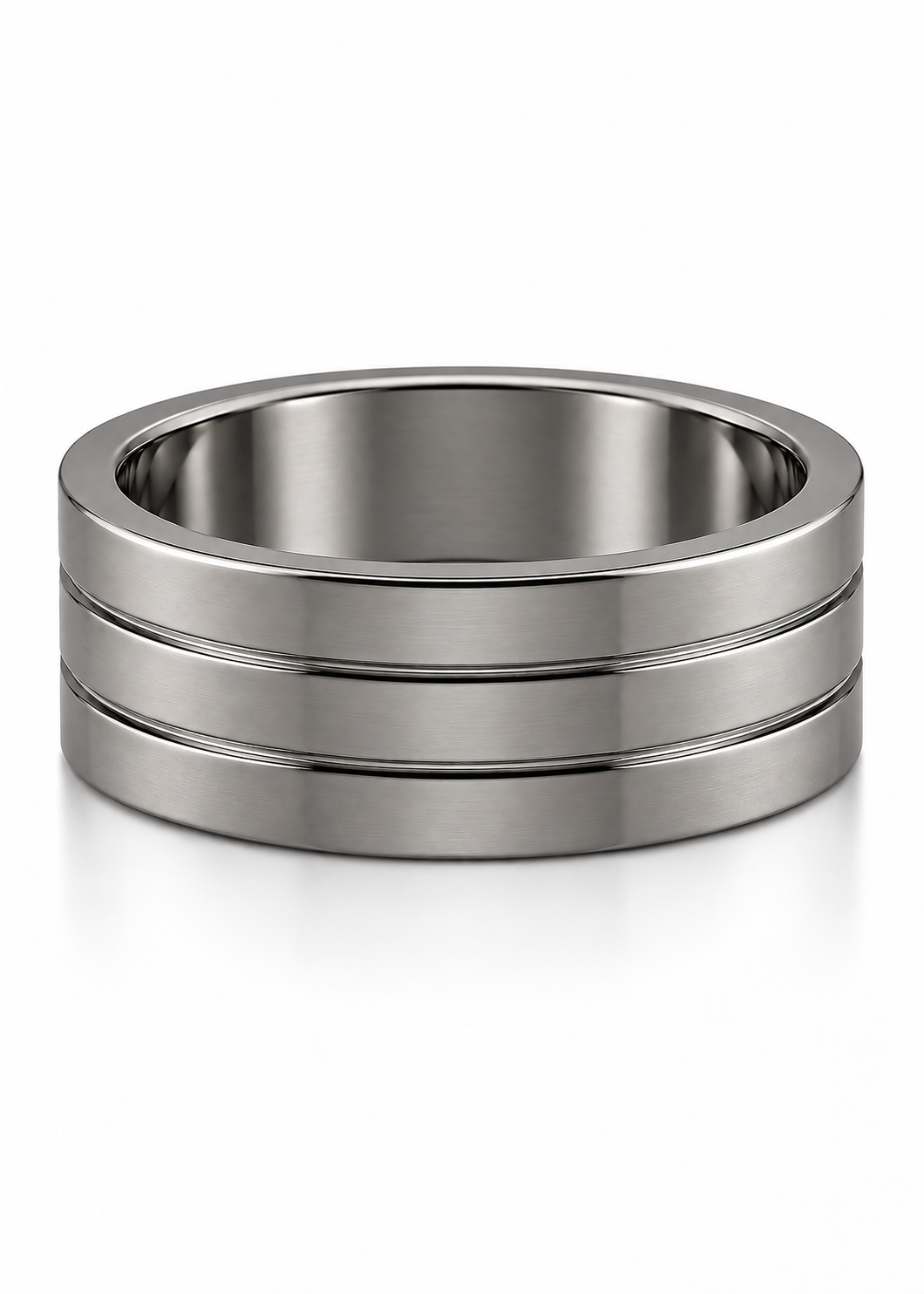 The Milo Grooved Wedding Band