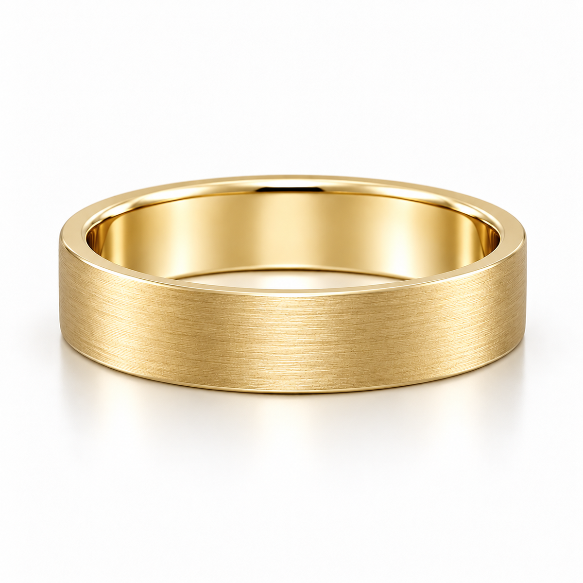 The Ellis Brushed Wedding Band