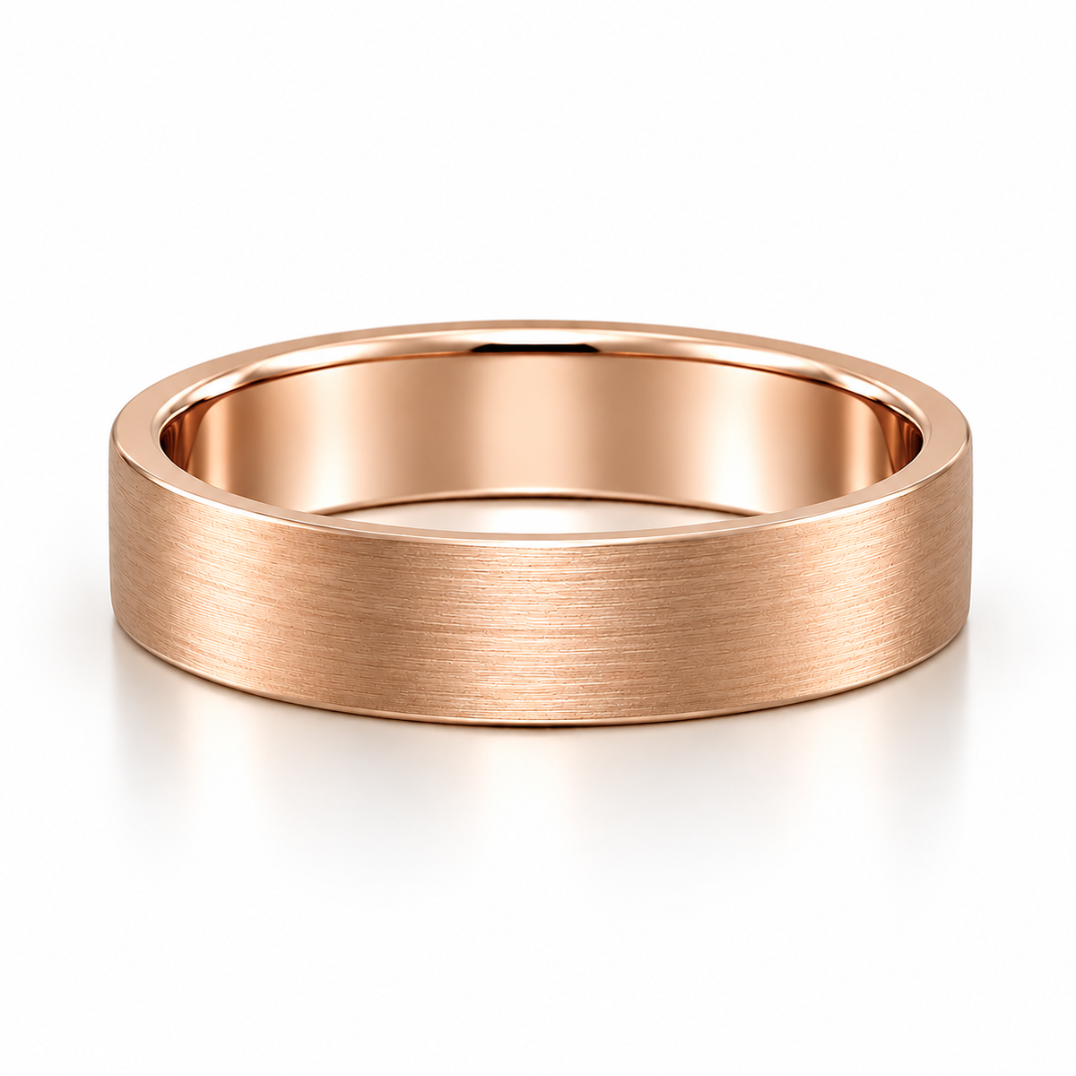 The Ellis Brushed Wedding Band