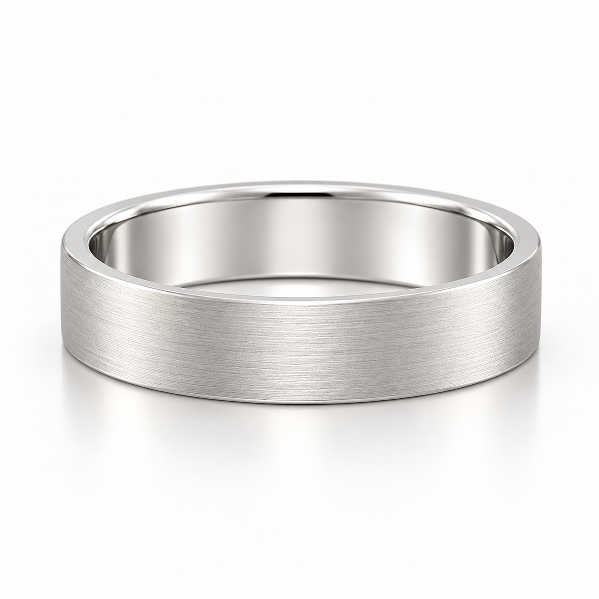 The Ellis Brushed Wedding Band
