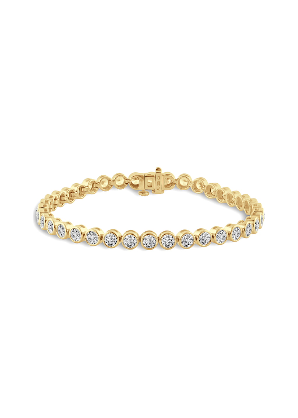 Tennis Bracelet Bezel-Set