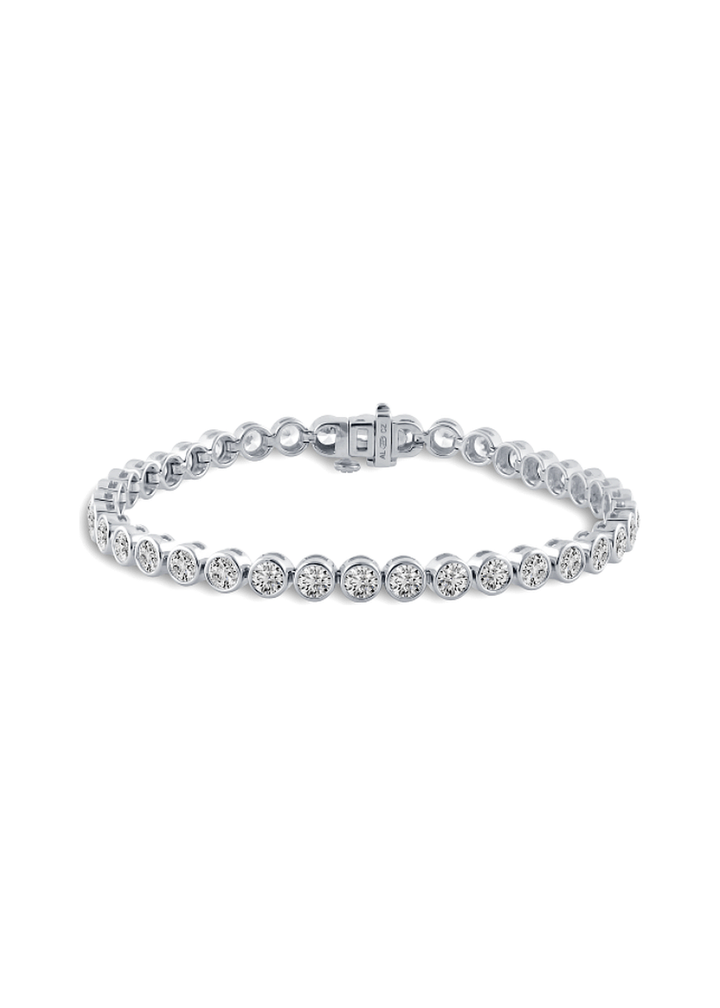 Tennis Bracelet Bezel-Set