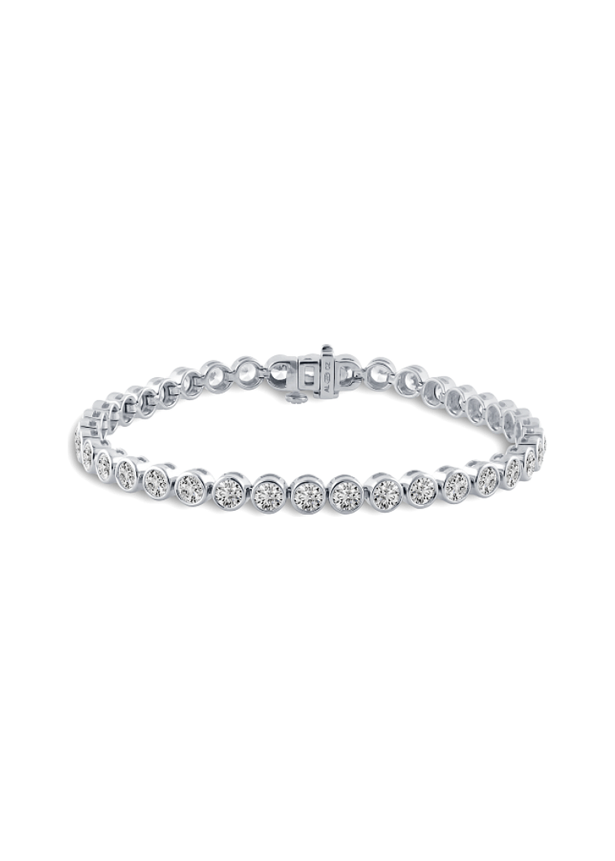 Tennis Bracelet Bezel-Set
