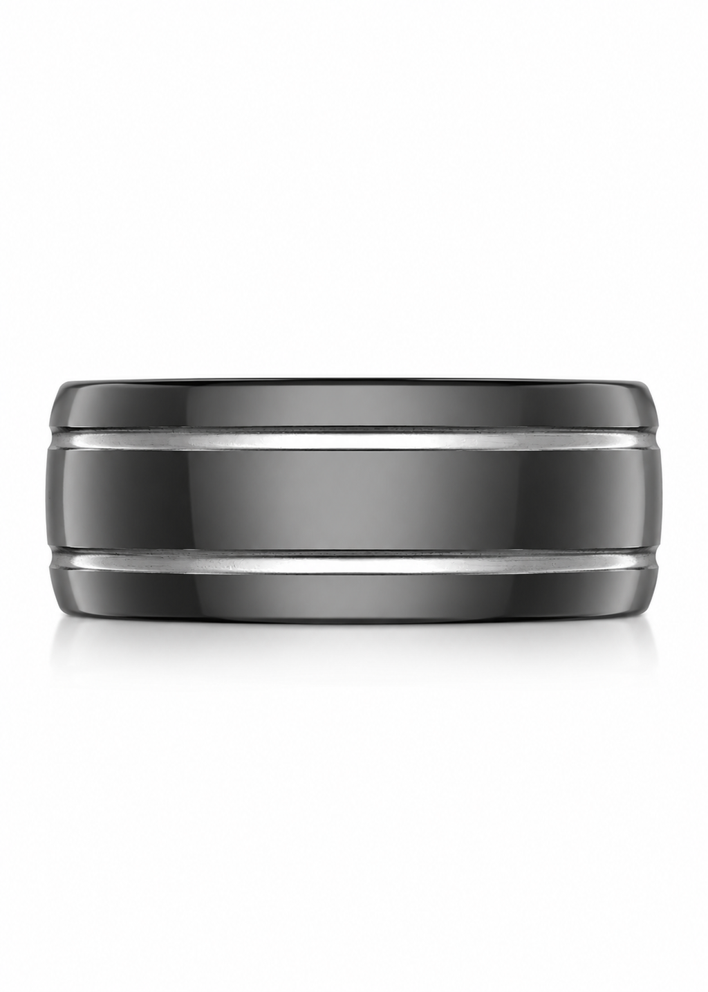 The Knox Zirconium Wedding Band