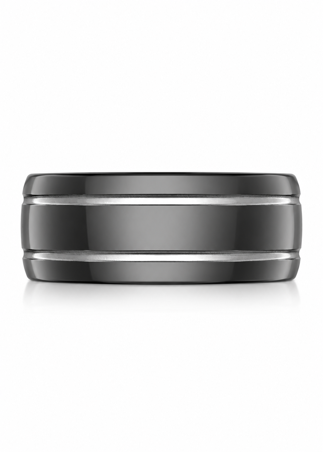 The Knox Zirconium Wedding Band
