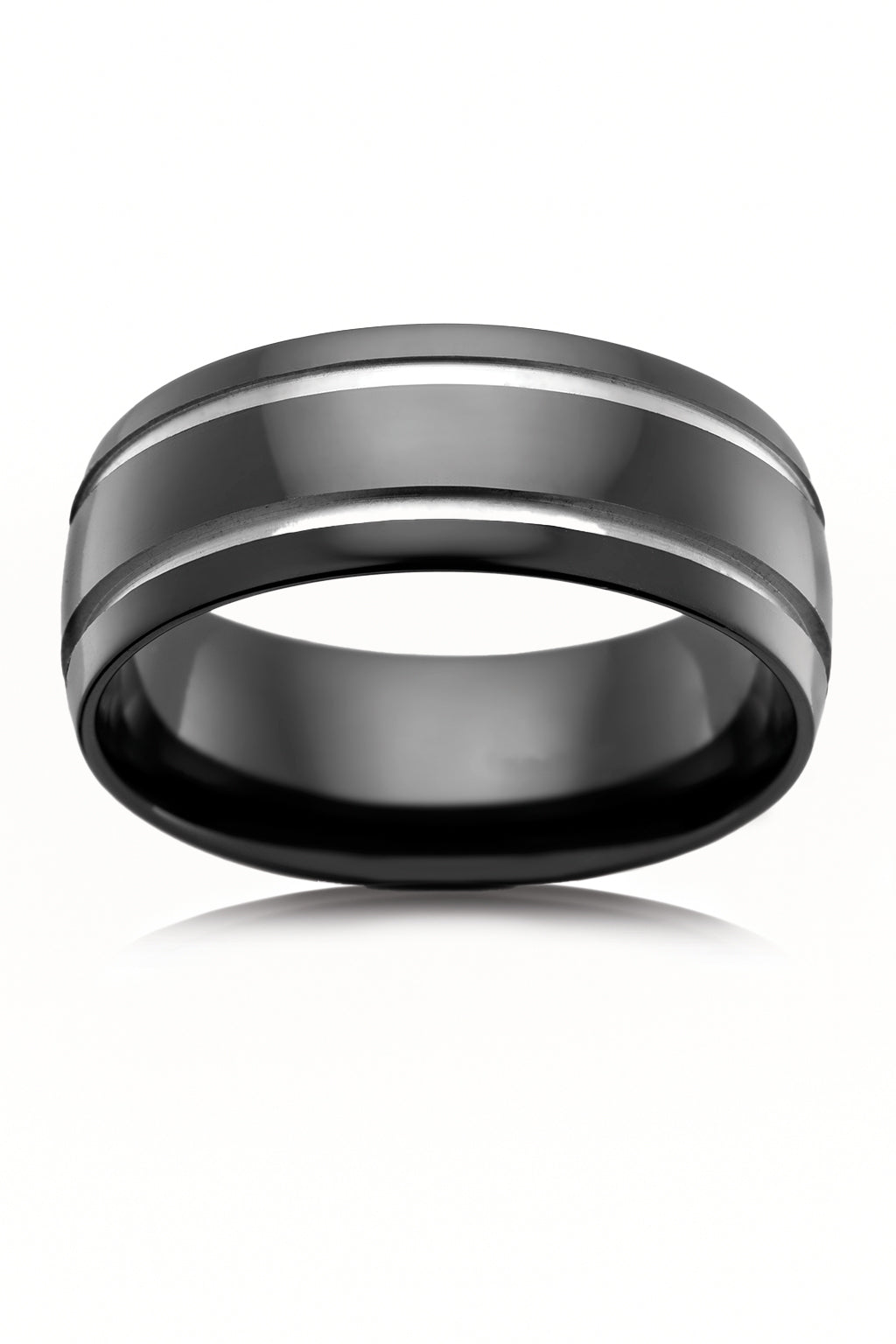 The Knox Zirconium Wedding Band