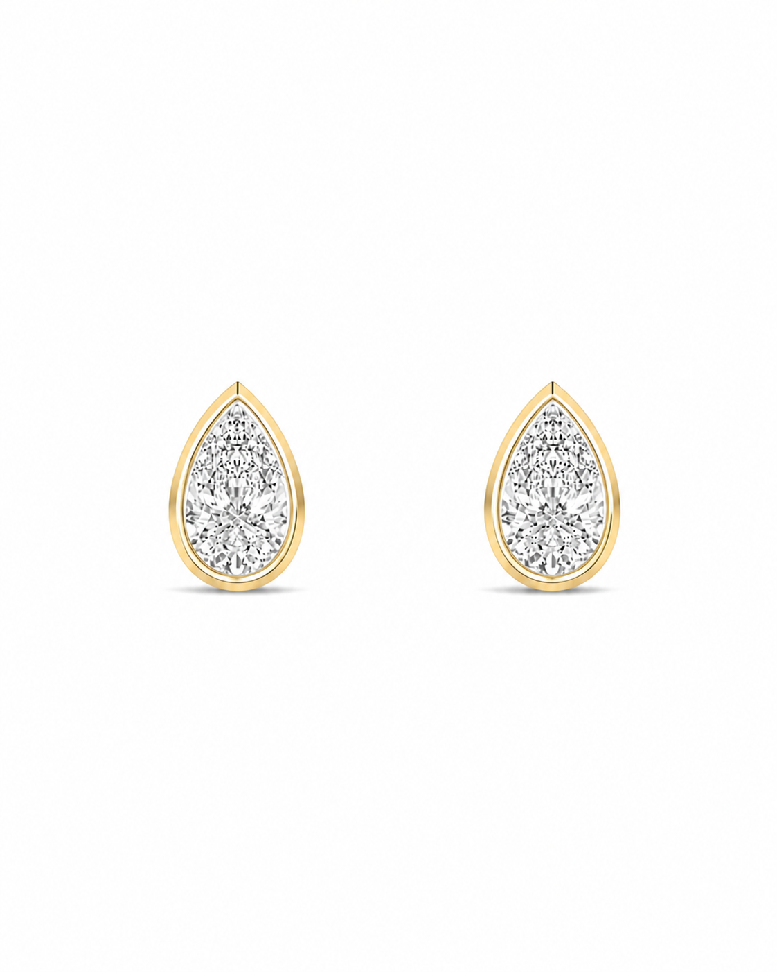 Élodie Pear Bezel Studs