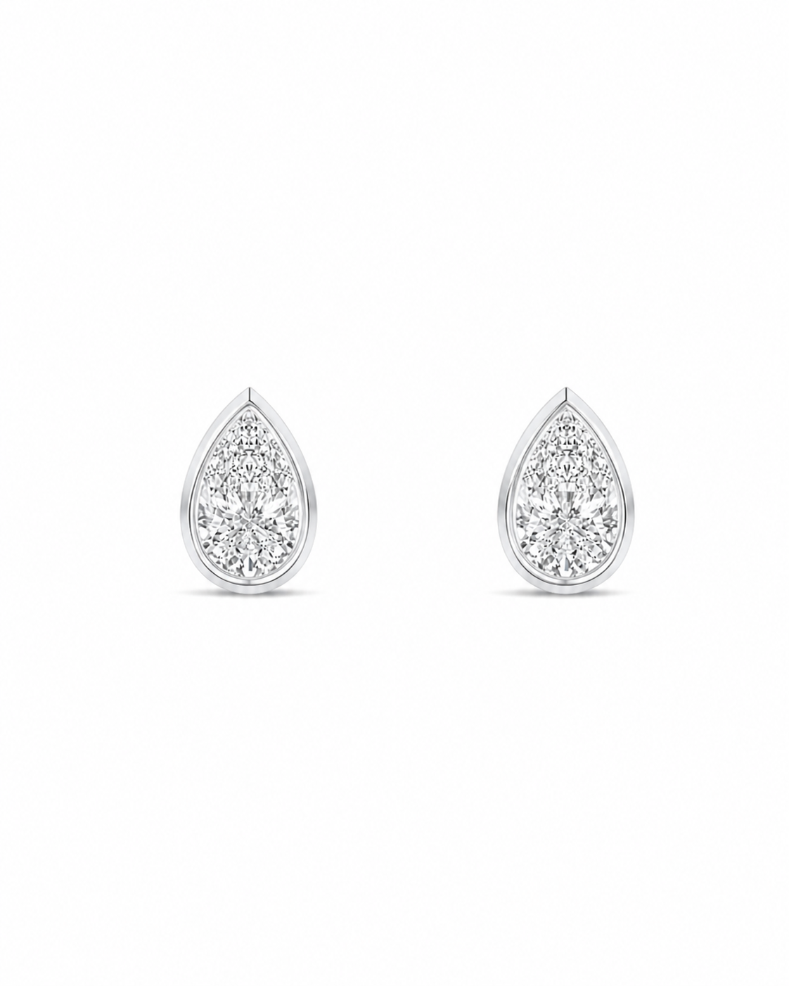 Élodie Pear Bezel Studs