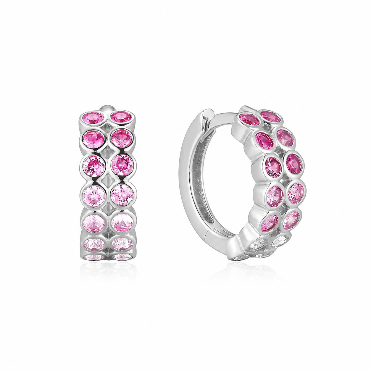 Rosalie Sapphire Huggie Earrings