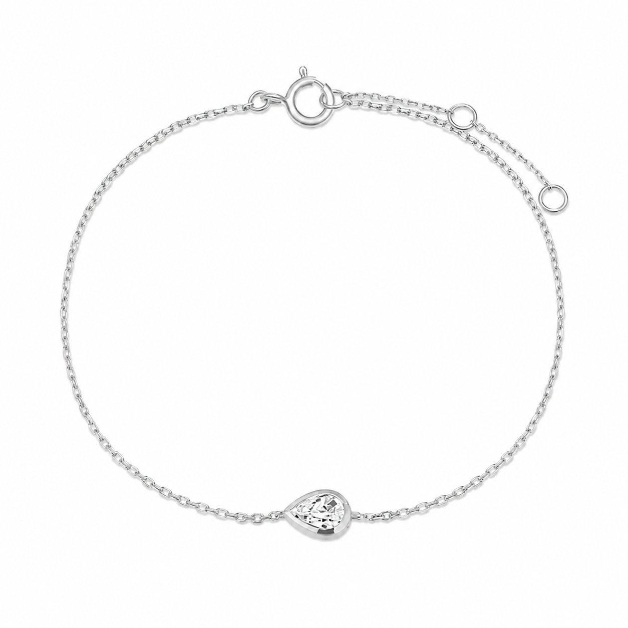 Sola Pear Diamond Bracelet