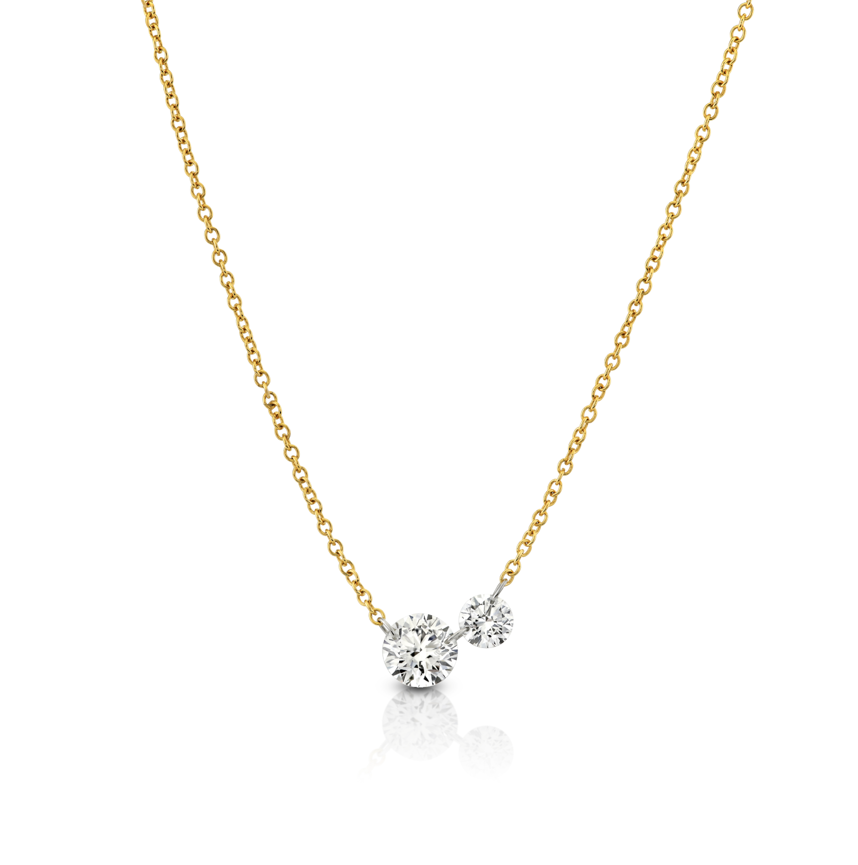 Luna Floating Diamond Necklace