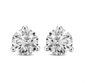 Round Diamond Lab Stud Earrings
