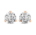 Round Diamond Lab Stud Earrings