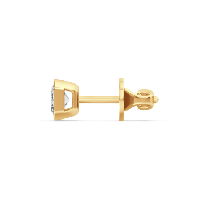 Emerald-Cut Diamond Stud Earrings