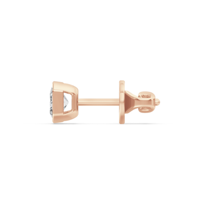 Emerald-Cut Diamond Stud Earrings