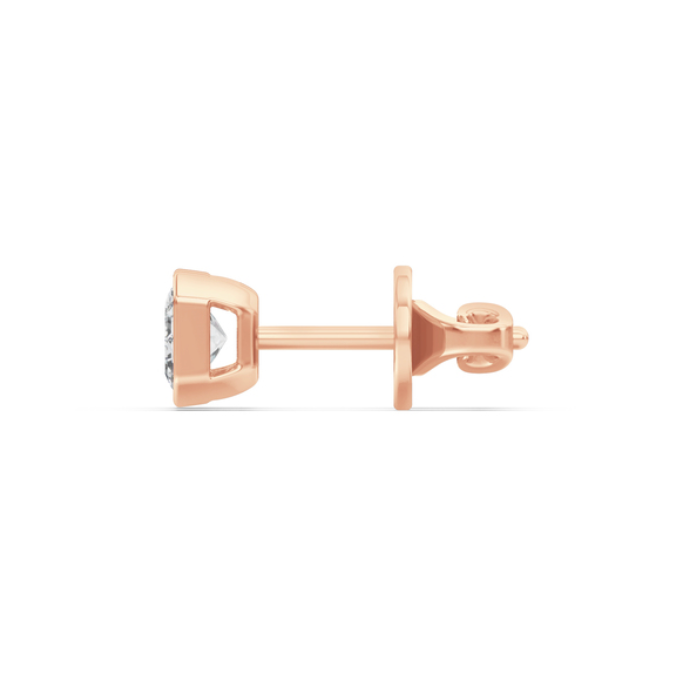 Emerald-Cut Diamond Stud Earrings