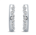 Diamond Huggie Hoop Earrings