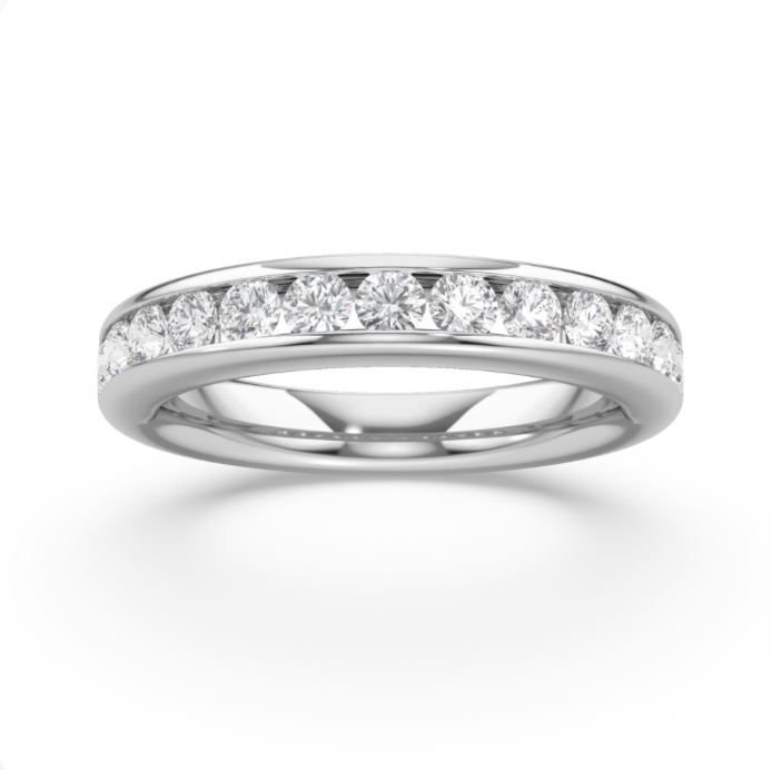 Channel Set Diamond Ring