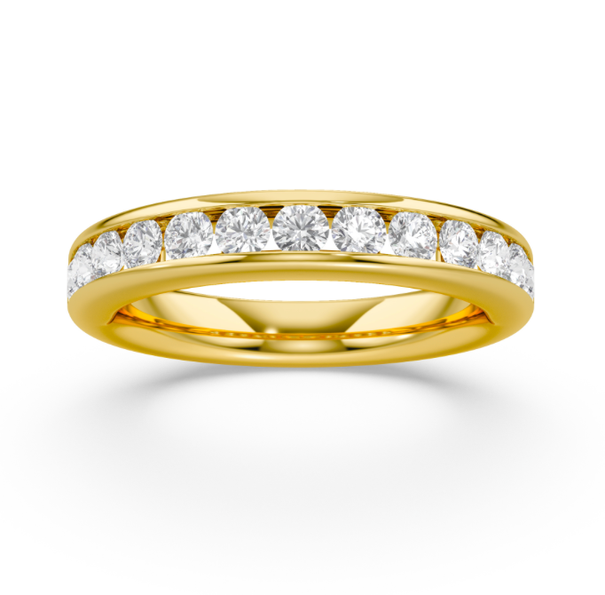 Channel Set Diamond Ring