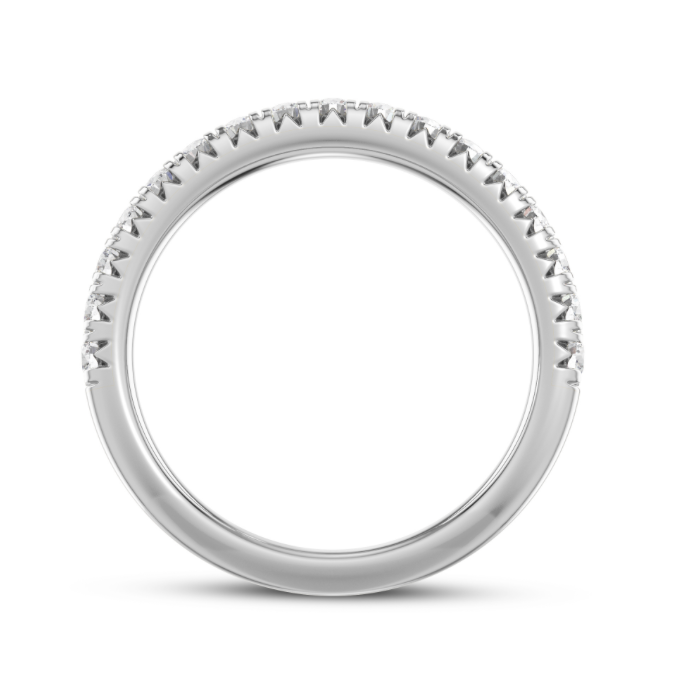 French Pave Wedding Band