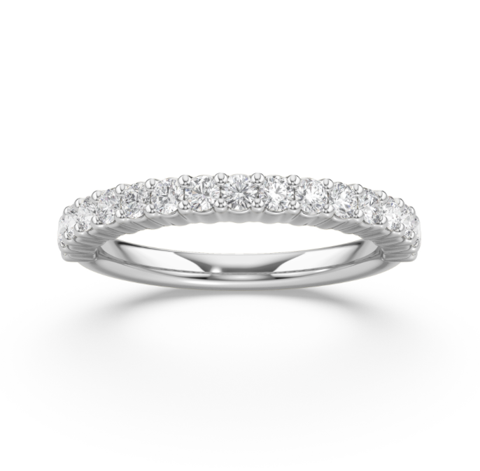 Shared Prong Wedding Band