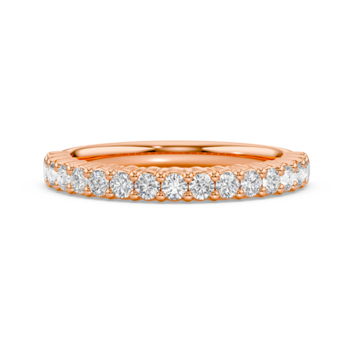 Shared Prong Wedding Band