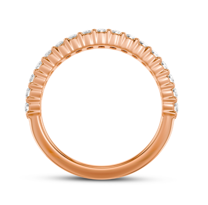 Shared Prong Wedding Band