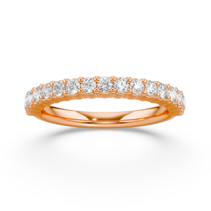Shared Prong Wedding Band