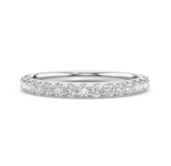Micro Prong Wedding Band