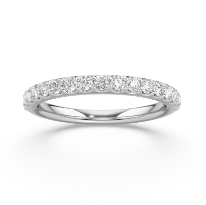 Micro Prong Wedding Band