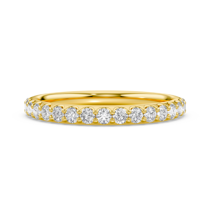 Micro Prong Wedding Band