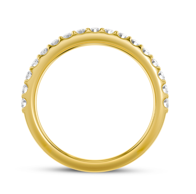 Micro Prong Wedding Band