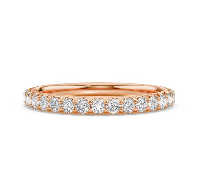Micro Prong Wedding Band