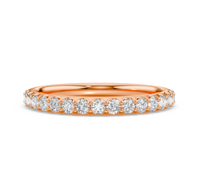 Micro Prong Wedding Band