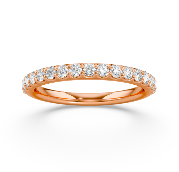 Micro Prong Wedding Band
