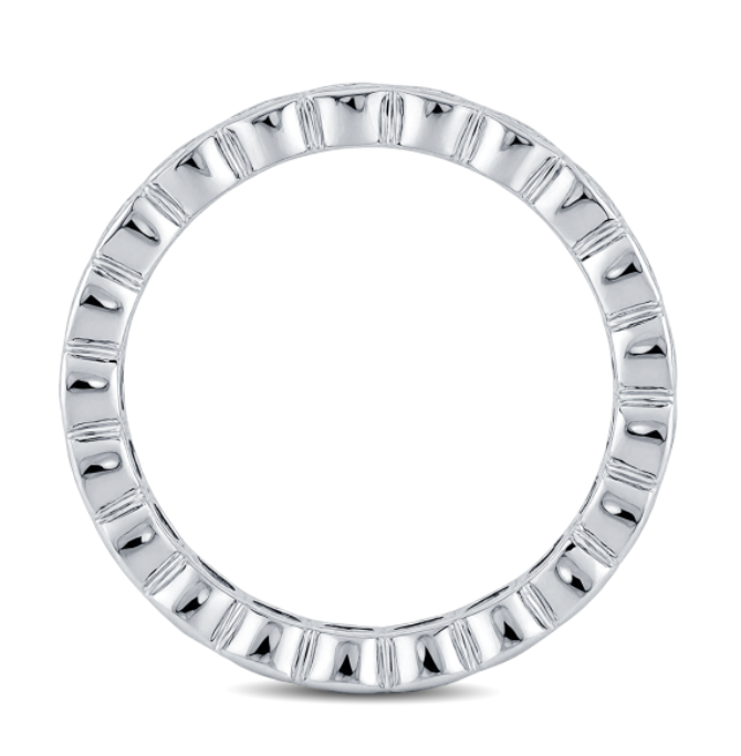 2.00 Carat Round Diamond Bezel Set Wedding Band