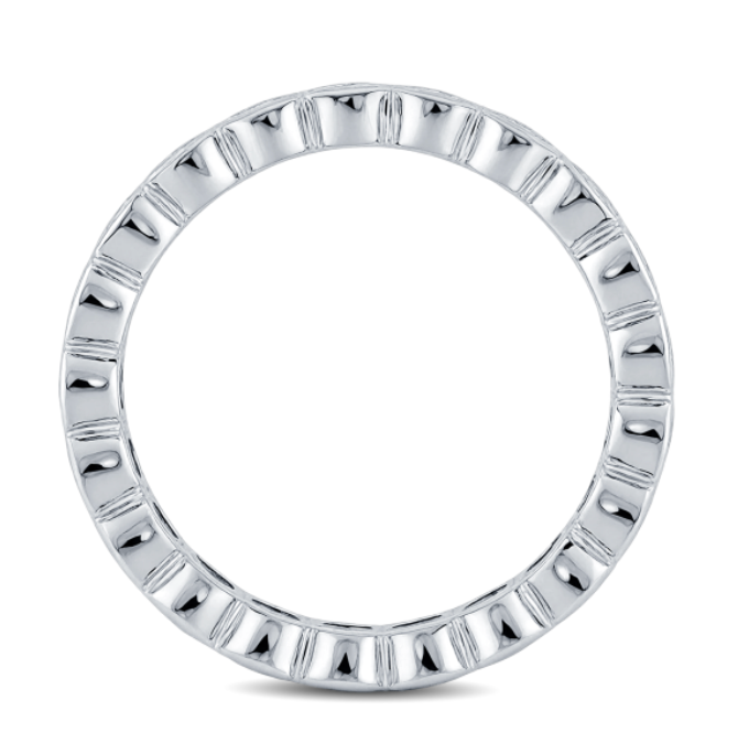 2.00 Carat Round Diamond Bezel Set Wedding Band