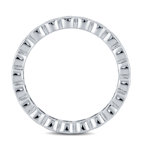 2.00 Carat Round Diamond Bezel Set Wedding Band