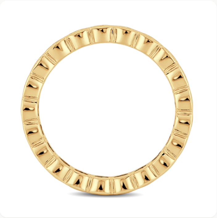 2.00 Carat Round Diamond Bezel Set Wedding Band