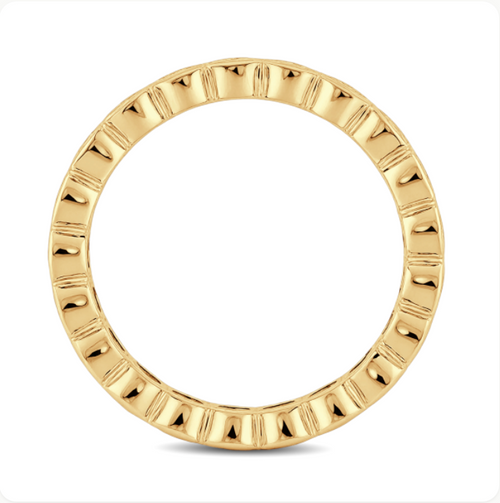 2.00 Carat Round Diamond Bezel Set Wedding Band