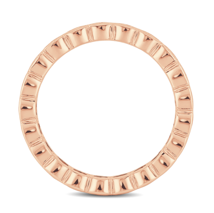 2.00 Carat Round Diamond Bezel Set Wedding Band