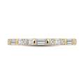 Baguette and Round Diamond Band