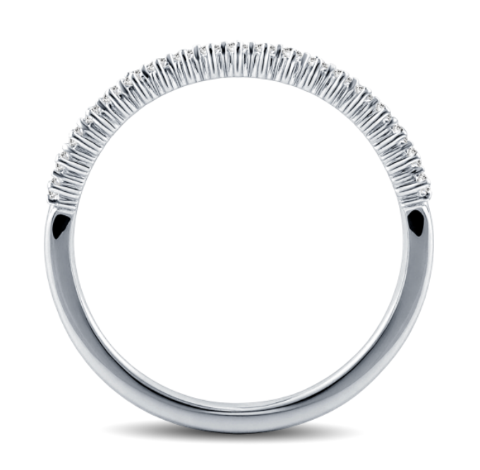 Round Diamond Delicate Band