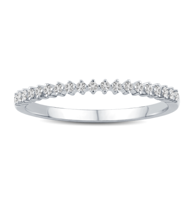 Round Diamond Delicate Band