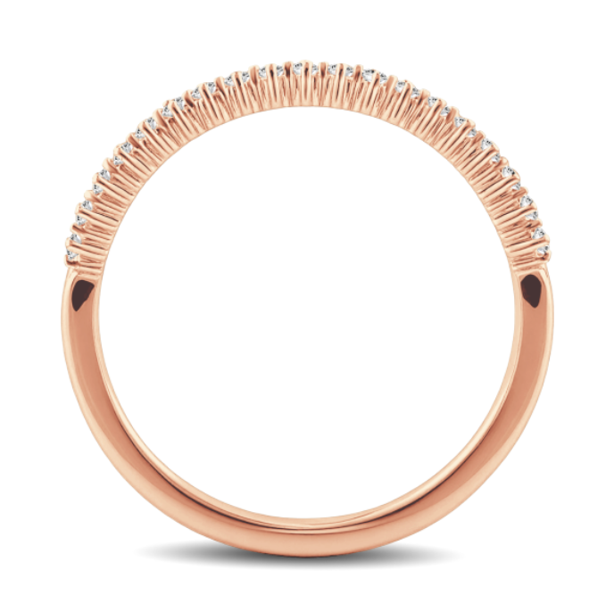 Round Diamond Delicate Band