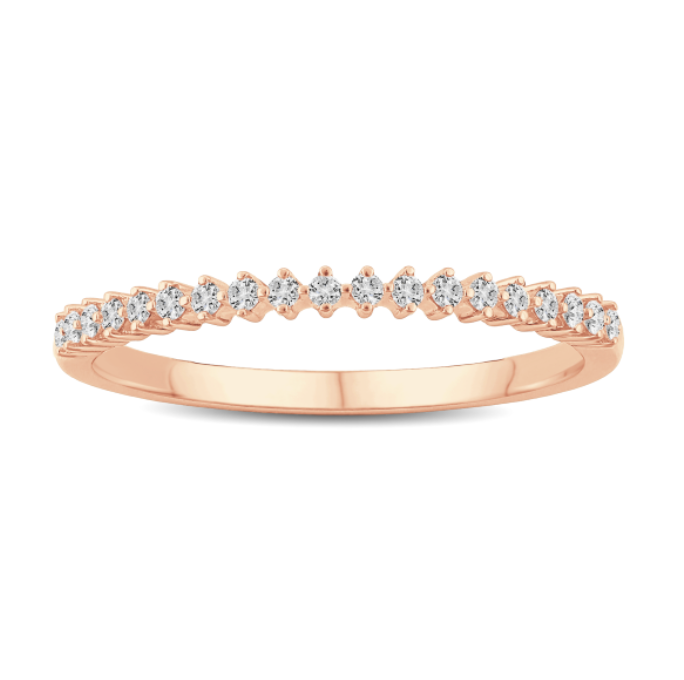 Round Diamond Delicate Band