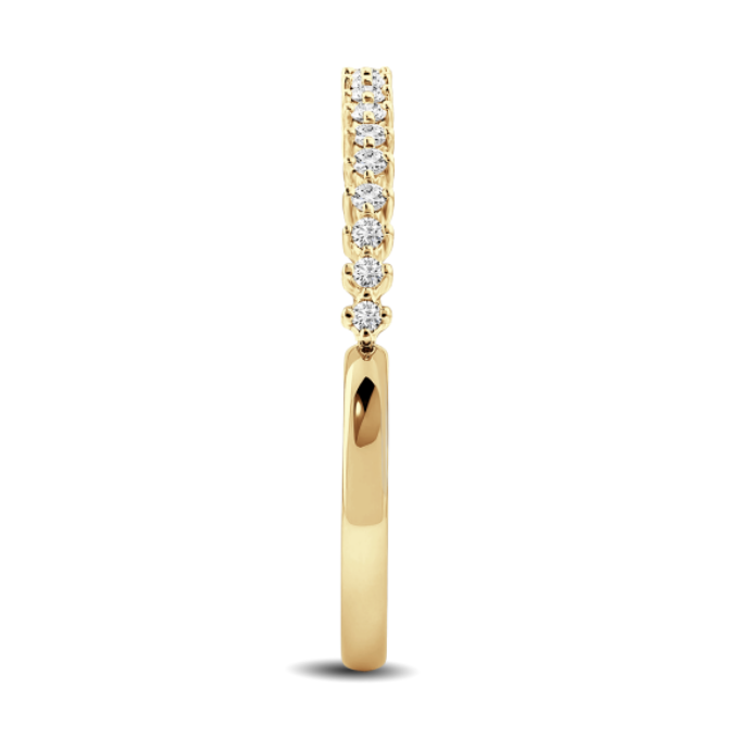 Round Diamond Delicate Band